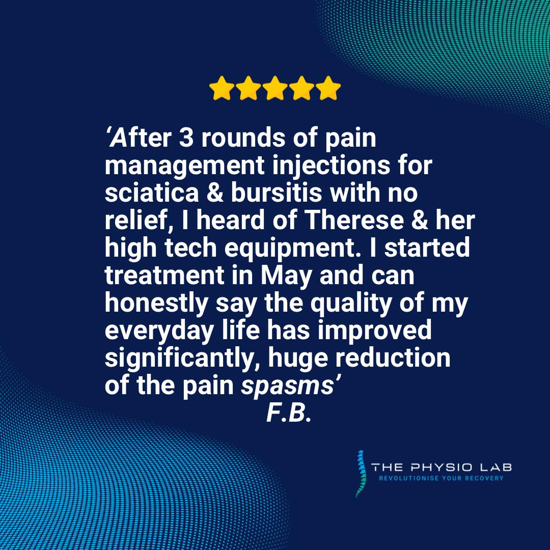 ✨ Lovely review from about her Spinal Decompression treatment ✨
⭐️⭐️⭐️⭐️⭐️
“Have had fantastic results with this treatment – after 3 rounds of pain management injections for sciatica & bursitis with no relief, I heard of Therese & her high tech equipment. I started treatment in May and can honestly say the quality of my everyday life has improved significantly. Huge reduction of the pain spasms (none in the last 2½ weeks), improved movement, hardly any pain meds, and great nights’ sleep which in turn improves our overall mood. The Compression Chair does all the work (a good pain sensation) with some shock treatment & hands on = fantastic results under the wonderful care of Therese and her team. Highly recommend, go in & have a chat & take it from there.” 💙
Thank you for sharing your Spinal Decompression journey 🙏
#SpinalDecompression #SciaticaRelief #PainRelief #ClientReview