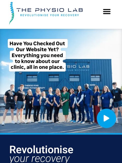 Have you checked out our website yet? 👀

We’ve made it easy to find everything you need in one place - from learning about the conditions we treat and meeting our team, to watching educational videos, reading patient reviews, and getting in touch with us.

Take a quick tour through the slides and see what’s waiting for you online.

Visit us at www.thephysiolab.ie

#ThePhysioLab #Physiotherapy #TipperaryPhysio #PatientCare #HealthAndWellbeing