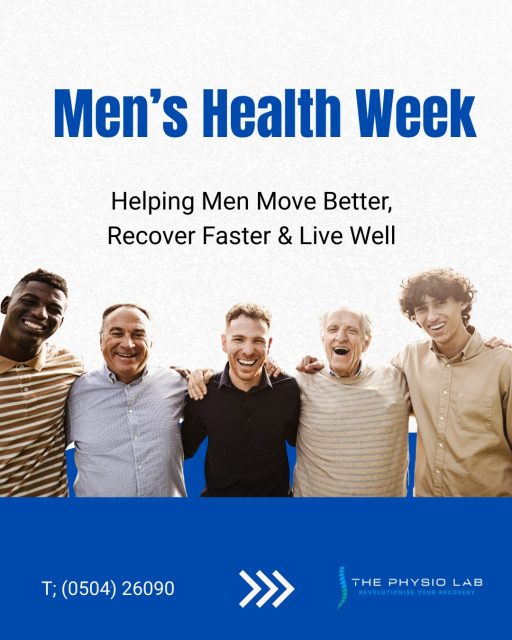 Men’s Health Week 💙

Supporting men to move, recover and perform better.

#MensHealthWeek #MensHealth #thephysiolab #thurles #tipperary