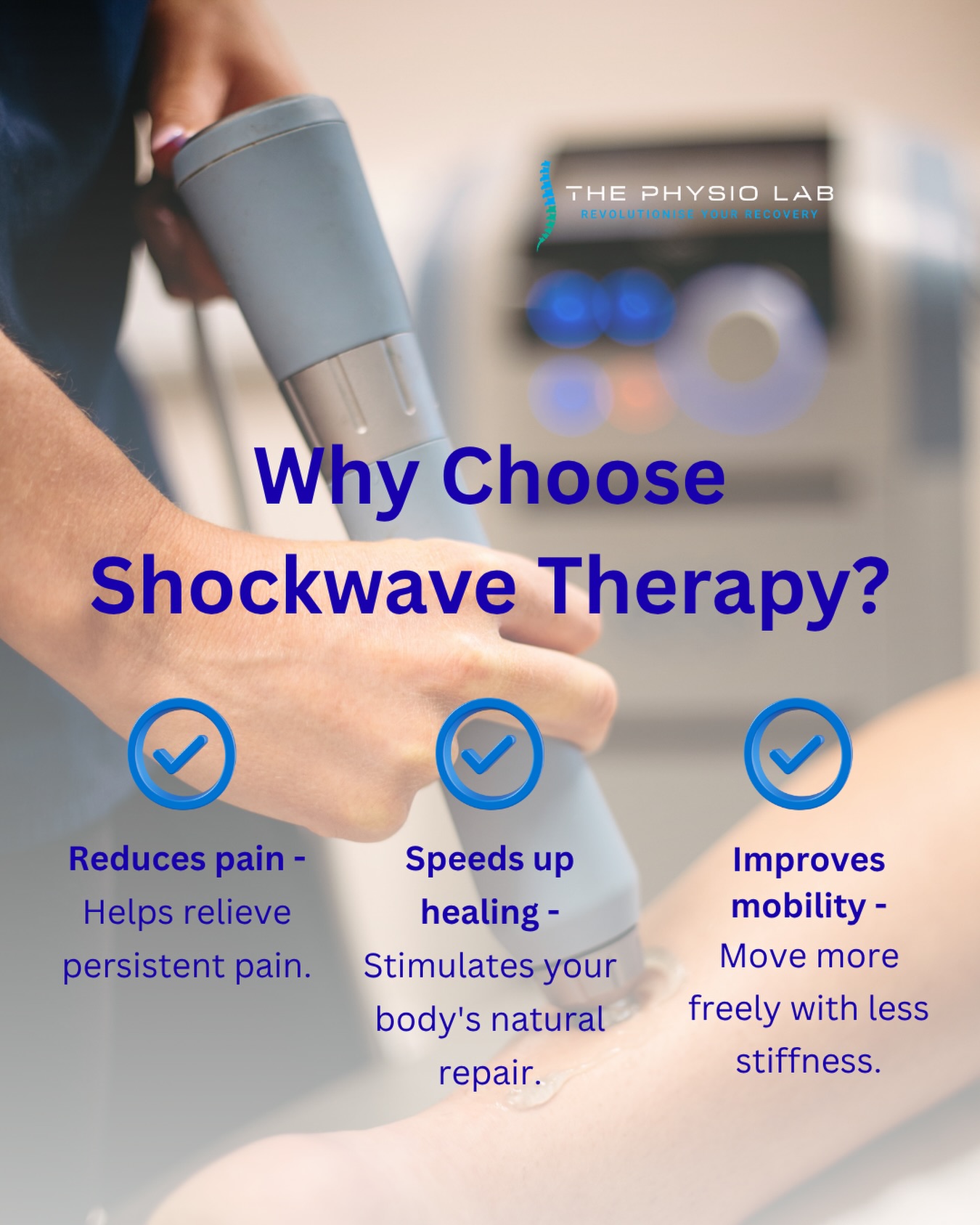 If you’ve ever wondered why Shockwave Therapy is so widely used, here’s a quick look at some of its key benefits.
For more information, give us a call on 📞 0504 26090. #thephysiolab #thurles #tipperary #shockewavetherapy #btlireland